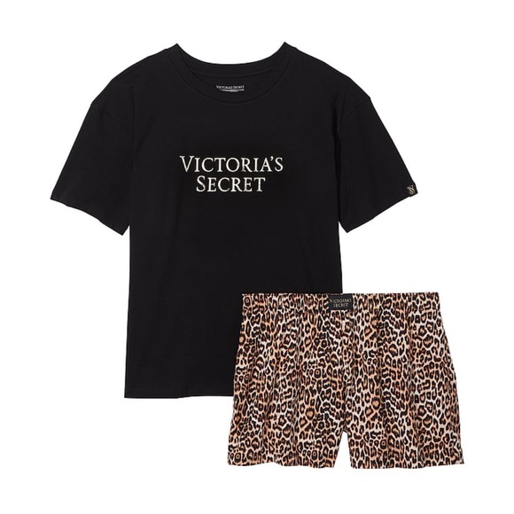 VICTORIA'S SECRET Cotton Short Tee-Jama Set - Picture 2 of 2